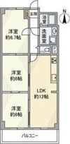 LCBコーポJ1号棟の間取り画像