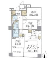 Brillia二番町の間取り画像