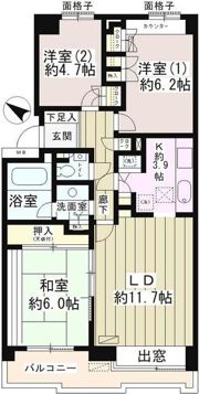 パーク・ハイム用賀南の間取り画像