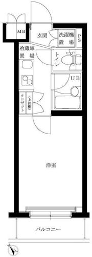 ルーブル西馬込壱番館の間取り画像