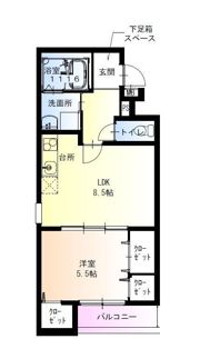 フジパレス高石駅南Ⅰ番館の間取り画像