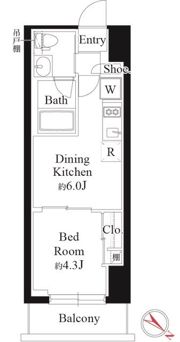 グランパセオ銀座築地の間取り画像