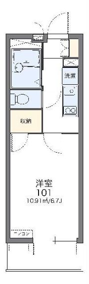 レオパレスクオラの間取り画像