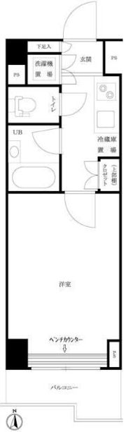 ルーブル西早稲田弐番館の間取り画像