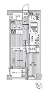 シティカレント目黒学芸大学の間取り画像