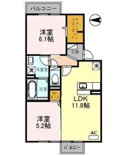 リバー ウエストの間取り画像