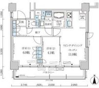 パークアクシス菊川ステーションゲートの間取り画像