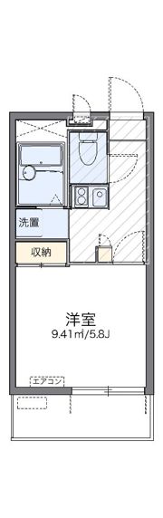 レオパレスオークザックの間取り画像