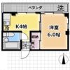 コーポ宇田川の間取り画像
