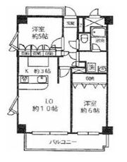 藤和シティホームズ新宿余丁町の間取り画像