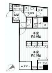 ドルチェ日本橋キャナルシティの間取り画像