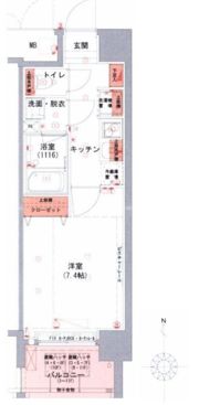 ハーモニーレジデンス森下ステーションフロントの間取り画像