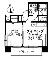 ラナイグレース芝公園の間取り画像