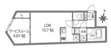 FABRIC中井due Residenceの間取り画像