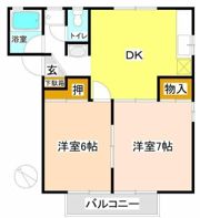 サンハイツ水鳥の間取り画像