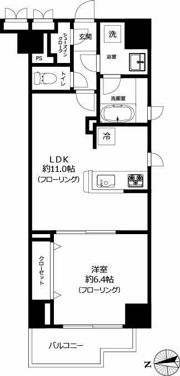 ハピネ蔵前鳥越の間取り画像
