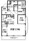 ヴィラ鴻巣の間取り画像