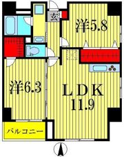 カーサ ハルの間取り画像