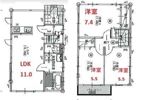 グランソフィア雷電 Bの間取り画像