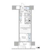 グランドシティタワー月島の間取り画像