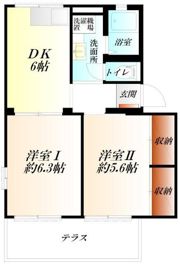 金子ハイツB棟の間取り画像