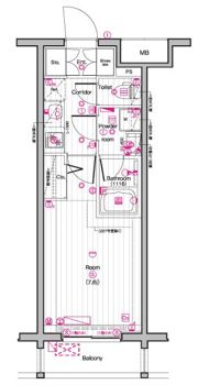 THE PREMIUM CUBE G 東中野の間取り画像
