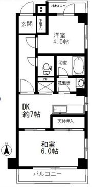 ライオンズマンション西落合の間取り画像