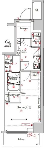 レヴールスカイフォリアの間取り画像