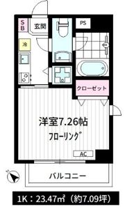 ウッディグレイス目黒洗足の間取り画像