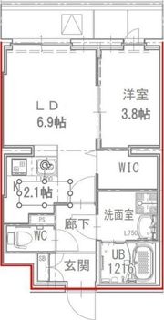サザンクレスト高師浜の間取り画像