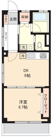 千歳台マンションの間取り画像