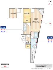 蔵創新中野bowの間取り画像