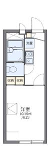 レオパレスメルベーユⅡの間取り画像