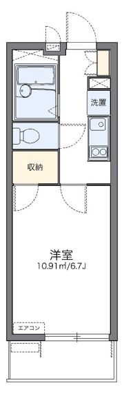 レオパレスひかりの間取り画像
