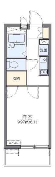 レオパレスアドミラブールユキコの間取り画像