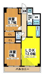レジデンスミヤビの間取り画像