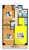レジデンスミヤビの間取り画像