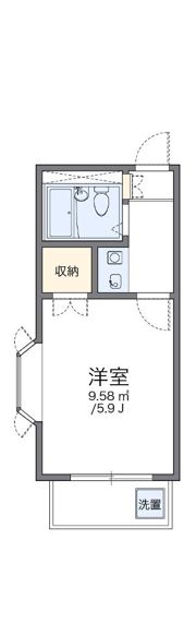 レオパレス洗足池第3の間取り画像