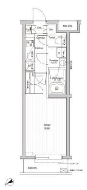 PREMIUM CUBE G 三軒茶屋の間取り画像