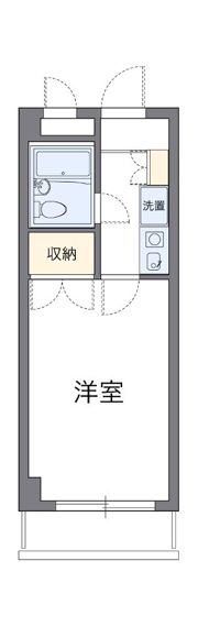 レオパレスRXコスモMの間取り画像