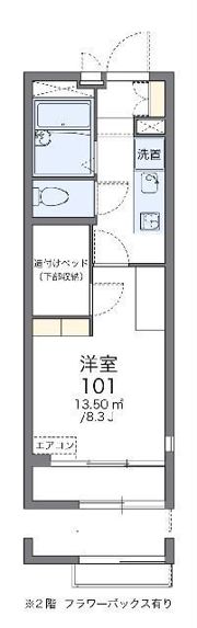 レオパレスウイスタリアの間取り画像