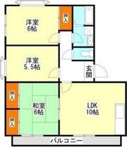ヴィブレ大歳A棟の間取り画像