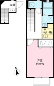 The North 等々力の間取り画像