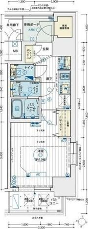 エステムコート名古屋新栄アクシスの間取り画像