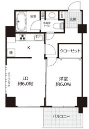 明石町ツインクロスの間取り画像