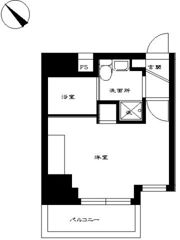 スカイコート三田慶大前壱番館の間取り画像