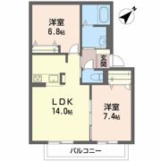 カーサKOYOMOの間取り画像