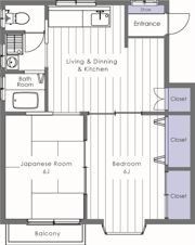 セゾン松原B棟の間取り画像