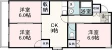 Uハイツ A棟の間取り画像