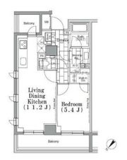 ONE ROOF FLAT TSUKISHIMAの間取り画像